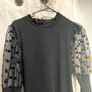 Black long sleeves blouse